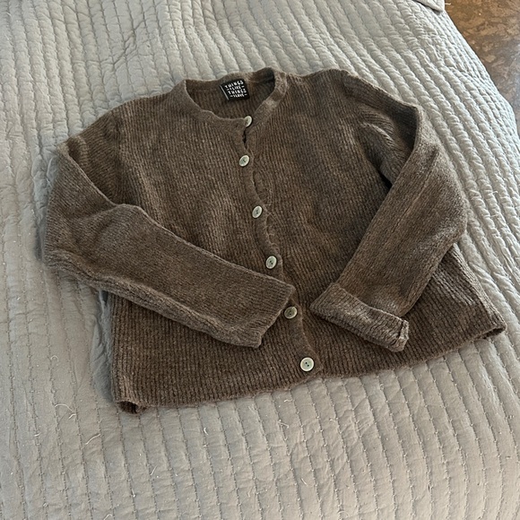 things I like things I love Sweaters - Things I Like Things I love Taupe Button-Up Cardigan